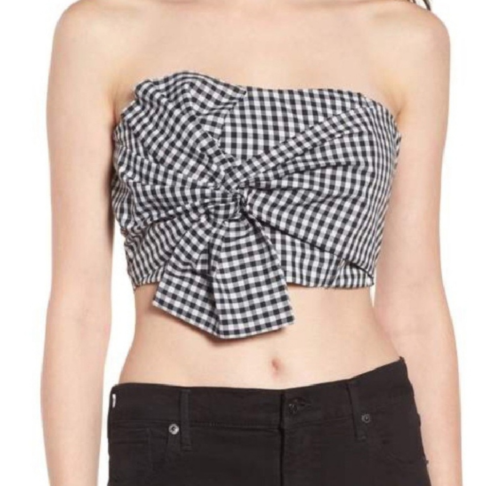 Gingham crop top